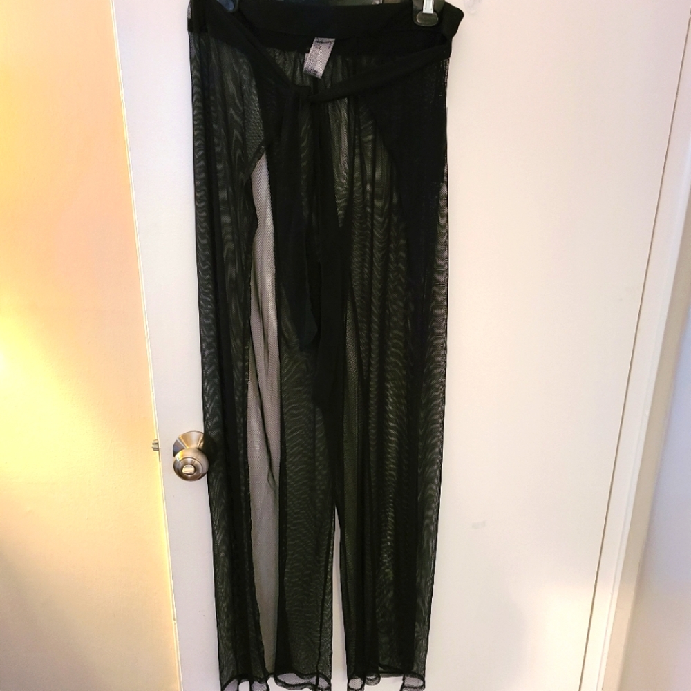 Sheer Pants Beach Coverup